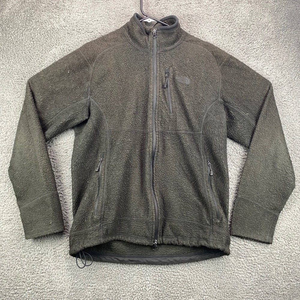 The North Face Mens Fleece Jacket Full Zip Up Black Medium‎ M Outerwear
